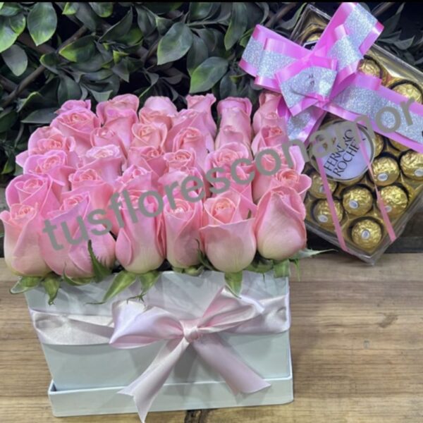 Caja lunar con chocolates