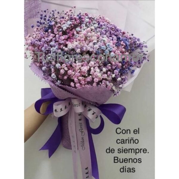 Ramo de tonos lilas